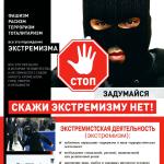 противодействие и профилактика терроризма и экстремиской деятельности